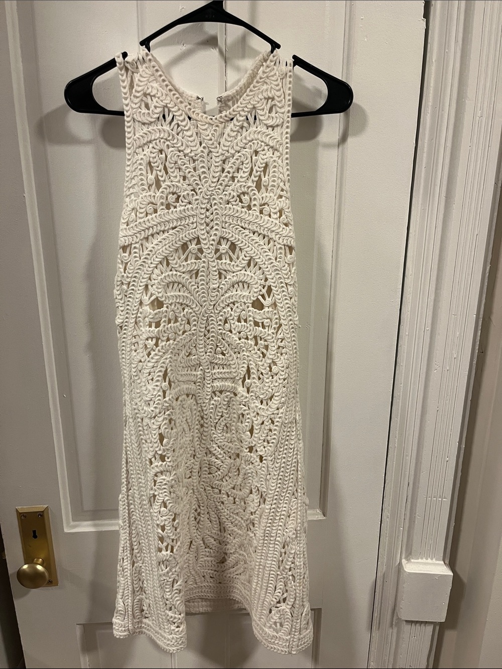Sleeveless White Crochet Midi Dress - Boho Summer Style